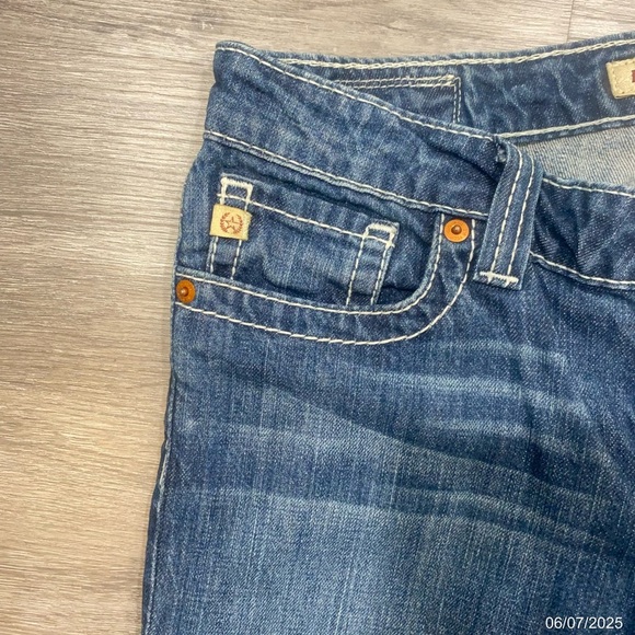 Big Star Casey Bootcut Jeans 28R Embroidered Pockets Low Rise Stretch Denim - Picture 4 of 12